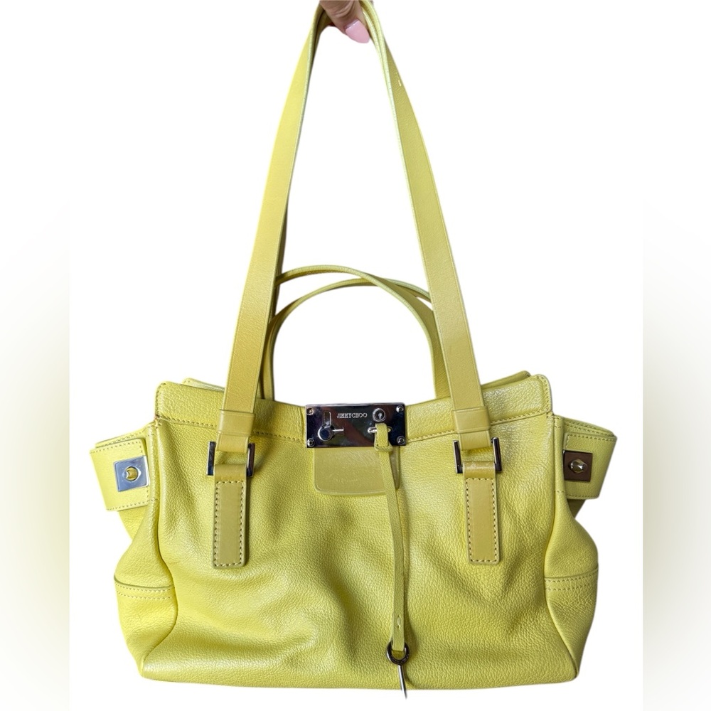 Jimmy Choo Farrah Leather Satchel Shoulder Bag